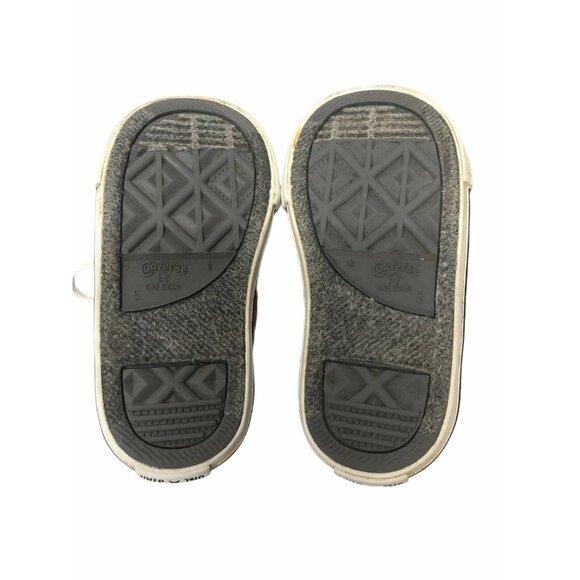 Converse One Star Sneaker Infant Toddler 5 Chuck Taylors Orange Flames Low Top - Picture 4 of 11